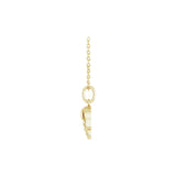 14CT GOLD SKULL NECKLACE