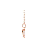 14CT ROSE GOLD SKULL NECKLACE