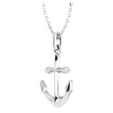 14CT GOLD SOLID ANCHOR NECKLACE