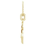 14CT GOLD SOLID ANCHOR NECKLACE