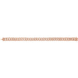 14CT ROSE GOLD .75CT DIAMOND CURB BRACELET