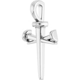 SILVER NAIL CROSS PENDANT