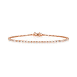 9CT ROSE GOLD 1.5CT DIAMOND TENNIS BRACELET