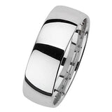 SILVER TRADITIONAL COURT WEDDING BAND