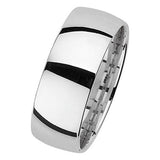 SILVER TRADITIONAL COURT WEDDING BAND
