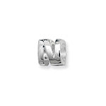 SILVER  SLIDING BRACELET INITIAL CHARM