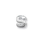 SILVER  SLIDING BRACELET INITIAL CHARM