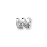 SILVER  SLIDING BRACELET INITIAL CHARM