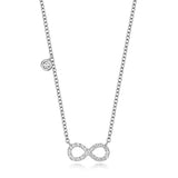 18CT GOLD DIAMOND INFINITY NECKLACE