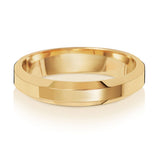 9CT GOLD COURT BEVELLED EDGE WEDDING BAND