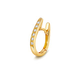 18CT GOLD OVAL DIAMOND HOOP EARRINGS