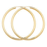 9CT GOLD 3MM SLEEPER HOOP EARRINGS