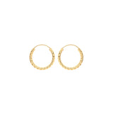 9CT GOLD TWISTED SLEEPER HOOPS