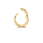 9CT GOLD SOLID HINGED SINGLE CARTILAGE HOOP