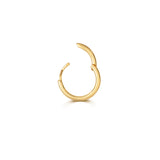 9CT GOLD SOLID HINGED SINGLE CARTILAGE HOOP