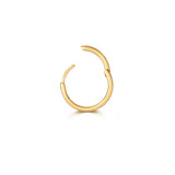 9CT GOLD SOLID HINGED SINGLE CARTILAGE HOOP