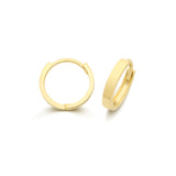 9CT GOLD 1.7MM HINGED HUGGIE HOOP EARRINGS