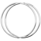 SILVER 3MM WIDE SLEEPERS