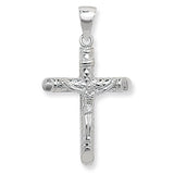 SILVER PATTERNED CRUCIFIX PENDANT