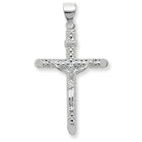 SILVER PATTERNED CRUCIFIX PENDANT