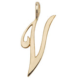 9CT GOLD POLISHED SCRIPT INITIAL PENDANT