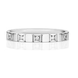 9CT WHITE GOLD DIAMOND SET WEDDING BAND