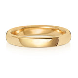 18CT YELLOW GOLD 3MM SOFT COURT WEDDING BAND
