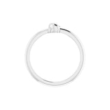 PLATINUM STACKABLE KNOT RING