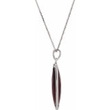 STERLING SILVER  CHECKERBOARD-CUT SMOKY QUARTZ NECKLACE