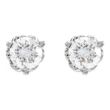 PLATINUM INFINITY DIAMOND SOLITAIRE STUDS