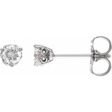 PLATINUM INFINITY DIAMOND SOLITAIRE STUDS