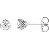 PLATINUM INFINITY DIAMOND SOLITAIRE STUDS