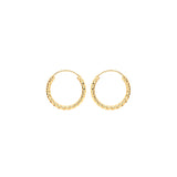 9CT GOLD TWISTED SLEEPER HOOPS