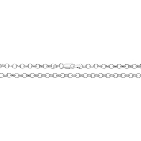 SILVER 4.8MM ROUND BELCHER CHAIN