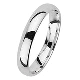 SILVER WEDDING RING TRADITIONAL COURT 3MM