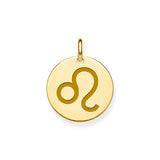 9CT GOLD ZODIAC SYMBOL COIN PENDANT CHARM
