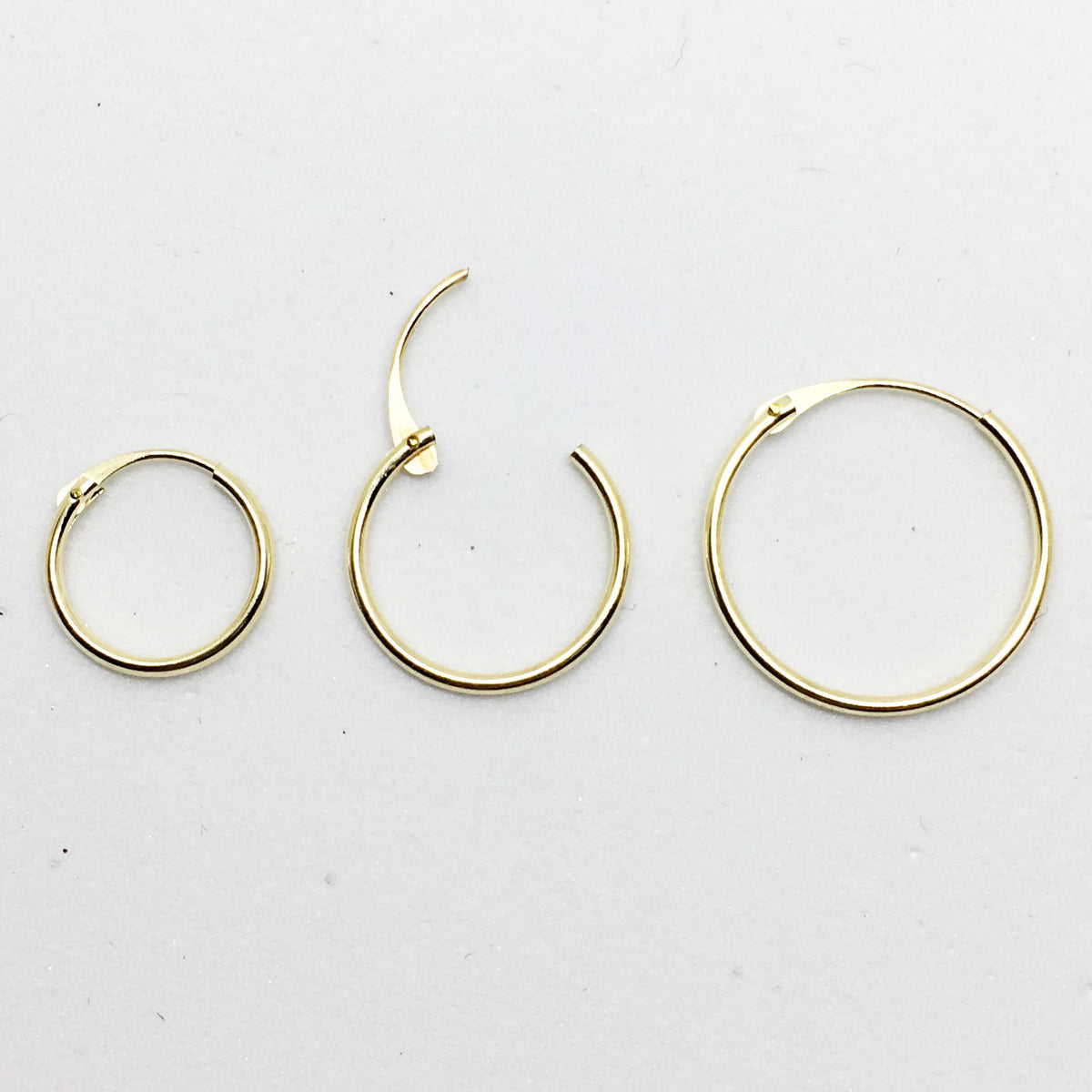 9CT GOLD HINGED SLEEPER EARRINGS – Christine Alexander Fine Jewellery