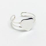 SILVER HEART TOE RING/CHILDS RING