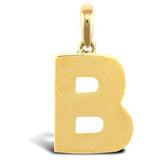 9CT GOLD SIMPLE INITIAL PENDANT