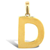 9CT GOLD SIMPLE INITIAL PENDANT