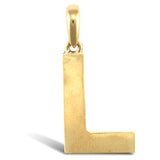 9CT GOLD SIMPLE INITIAL PENDANT