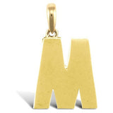 9CT GOLD SIMPLE INITIAL PENDANT