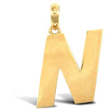 9CT GOLD SIMPLE INITIAL PENDANT