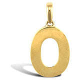 9CT GOLD SIMPLE INITIAL PENDANT