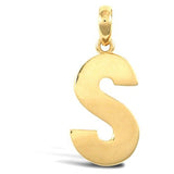 9CT GOLD SIMPLE INITIAL PENDANT