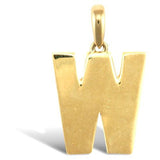 9CT GOLD SIMPLE INITIAL PENDANT