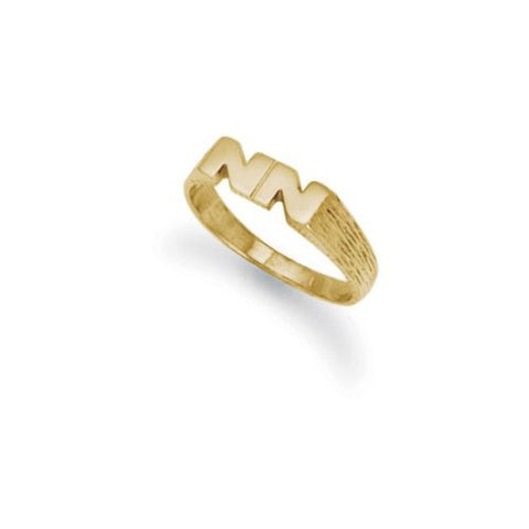 BESPOKE 9CT GOLD CHILDRENS INITIAL RING