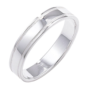 SILVER GROOVED 5MM BAND/ STACKING RING