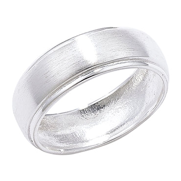 SILVER MATTE & POLISHED TEXTURE BAND