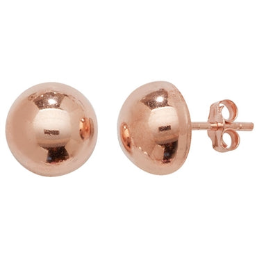 GOLD VERMEIL HEMISPHERE STUDS